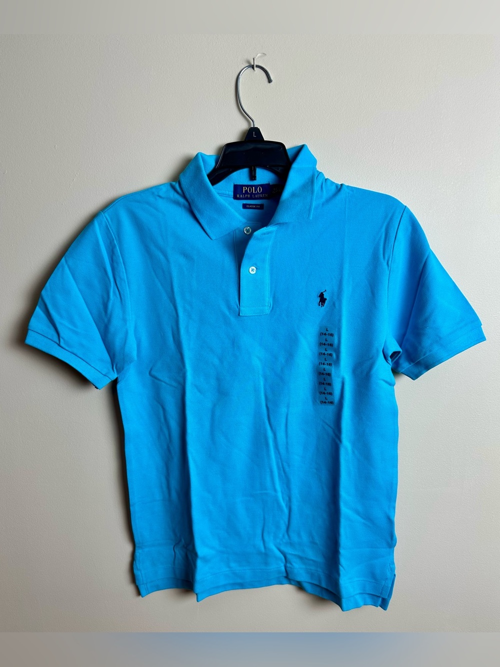 Boys Teal RL Polo